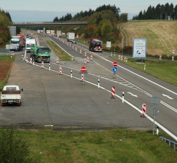 Ende der Autobahn A1 bei Blankenheim