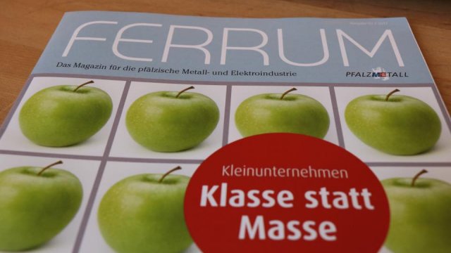 PfalzMetall: "Ferrum" - Eisen, das Magazin des Verbandes