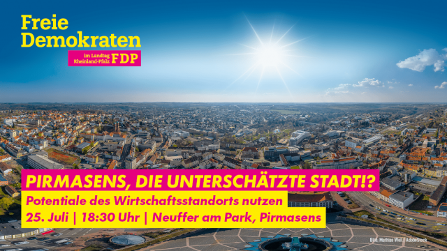 Einladung Veranstaltung "Pirmasens, die unterschätzte Stadt"