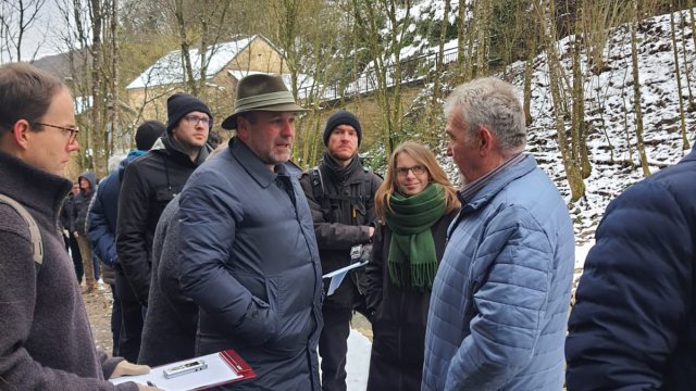 Enquete-Kommission „Zukunftsstrategien zur Katastrophenvorsorge“ beim Ortstermin in der Eifel