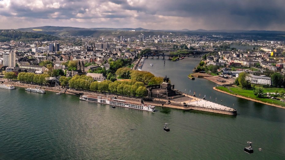 "Deutsches Eck" in Koblenz