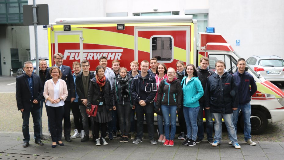 Monika Becker, MdL beim Landesfeuerwehrverband