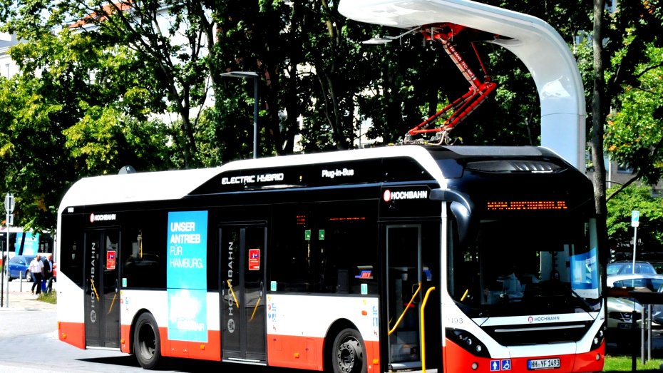 Symbolbild: Elektrobus in Hamburg