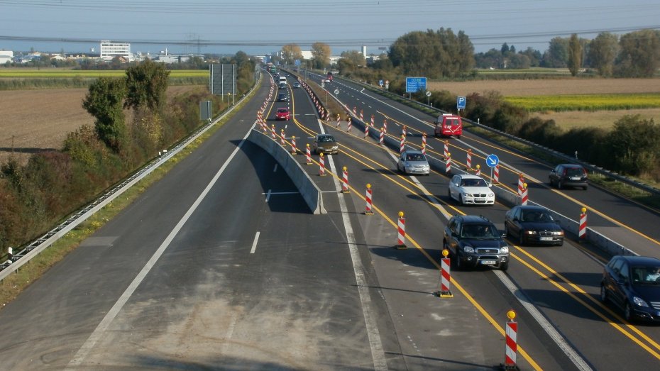 Symbolbild: Baustelle an Autobahn