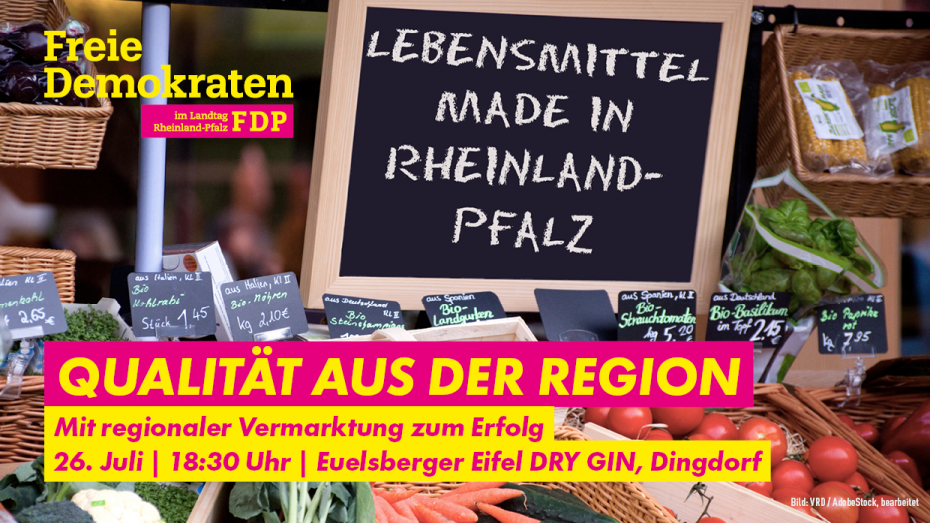 Einladung Veranstaltung "Qualität aus der Region"