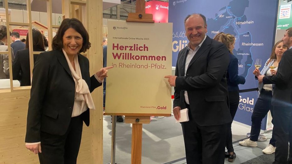 Marco Weber und Daniela Schmitt bei der Grünen Woche 2023