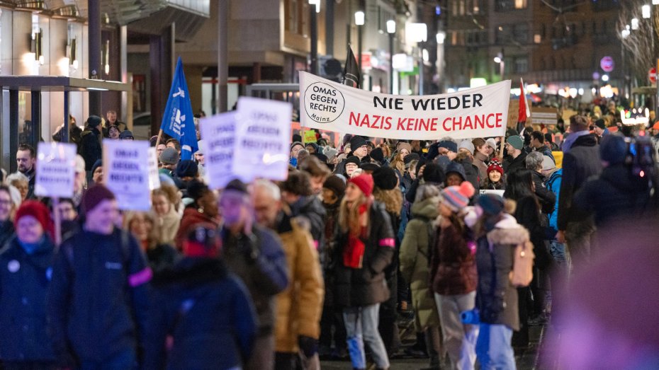 Demonstration gegen Rechtsextremismus am 18. Januar 2024