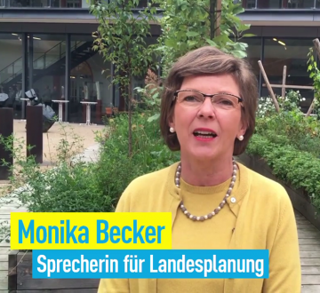 Monika Becker, Sprecherin für Landesplanung
