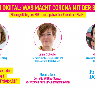 Bildungsdialog: Plötzlich digital: Was macht Corona mit der Schule?