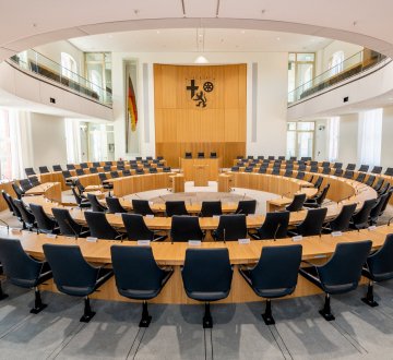 Plenarsaal des Landtags Rheinland-Pfalz