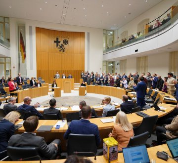 Abstimmung über den Doppelhaushalt 2025-2026 im Plenum des Landtags Rheinland-Pfalz