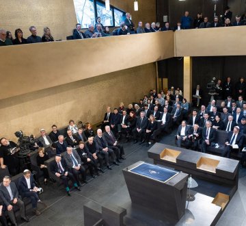 Foto von der Gedenkveranstaltung am 27.01.2025 in der Synagoge Mainz