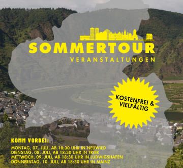 Übersicht: Veranstaltungen während der Sommertour 2025